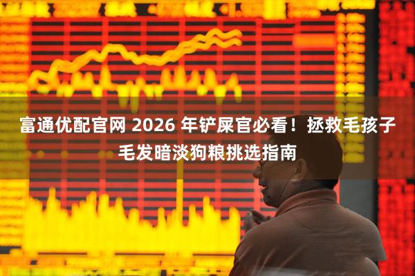 富通优配官网 2026 年铲屎官必看！拯救毛孩子毛发暗淡狗粮挑选指南